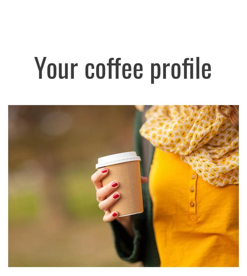 your coffee profile - do the test